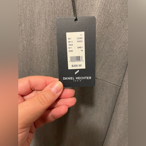 Daniel Hechter dress. New with tags sz16US grey romper style casual business - Picture 4 of 10